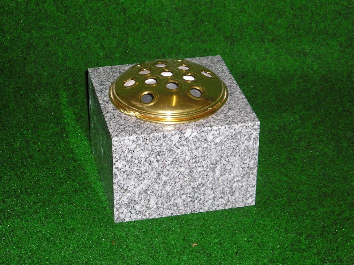 Memorial Accessories Vasegrey granite Burslem Memorials