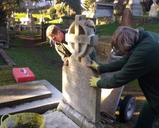Memorial restoration Woodbury Park Cemetery Tunbridge Wells
